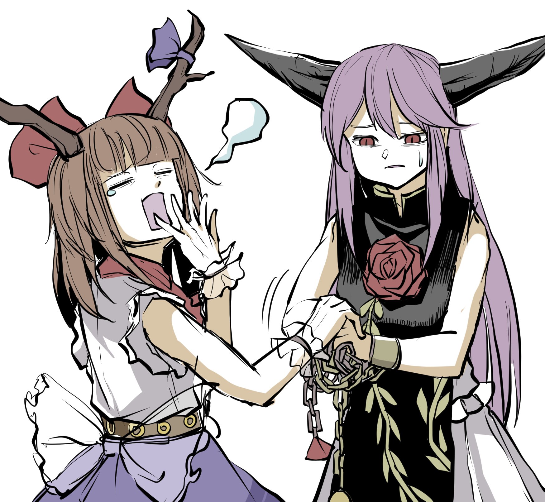 Download Douji Ibaraki Suika Ibuki Anime Touhou Art