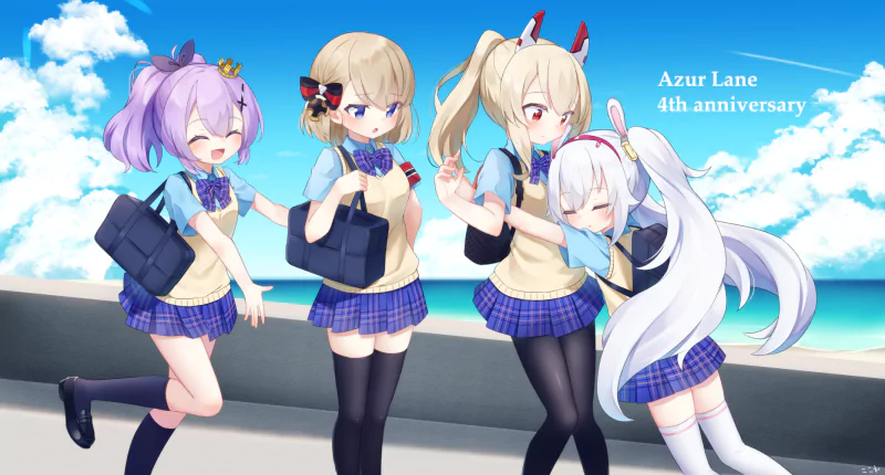 Ayanami (Azur Lane) Javelin (Azur Lane) Laffey (Azur Lane) Z23 (Azur Lane) Anime Azur Lane Image
