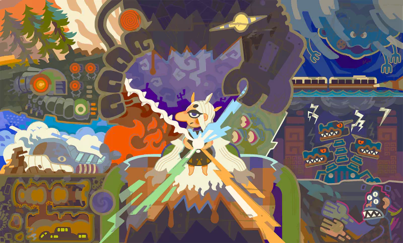 video game Eastward artistic illustration fantasy Image