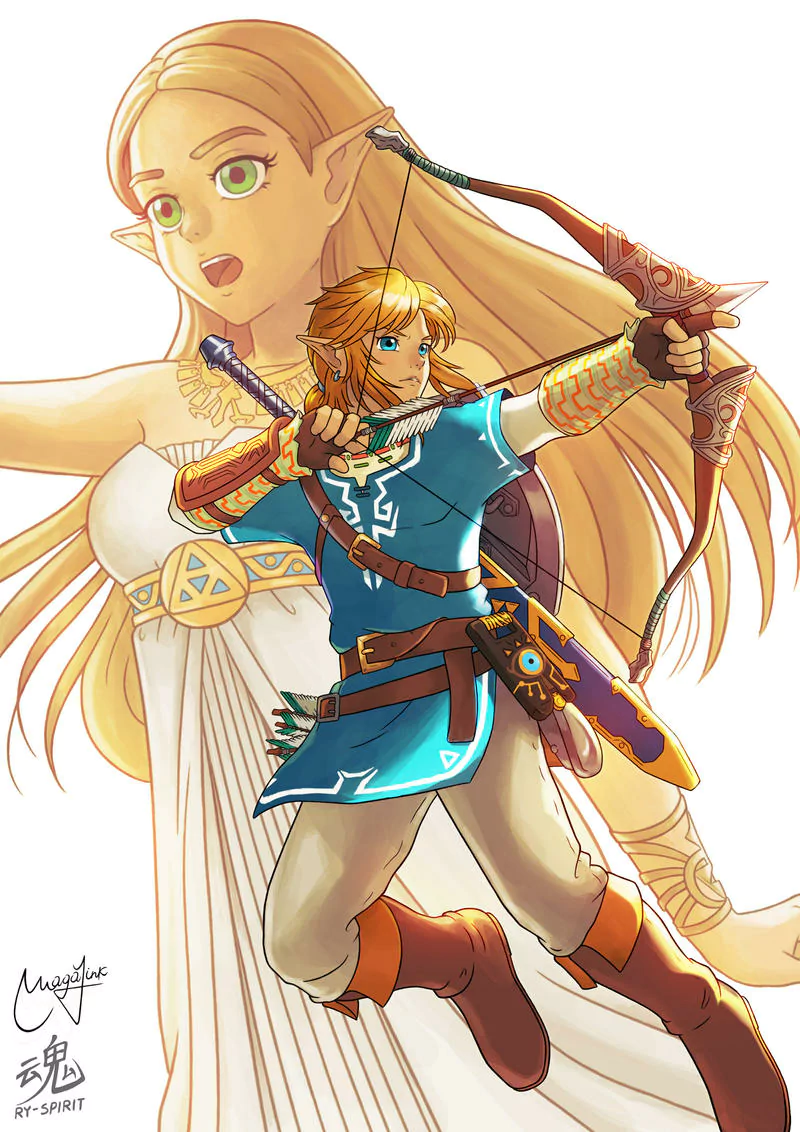 Link Princess Zelda video game The Legend of Zelda: Breath of the Wild Image