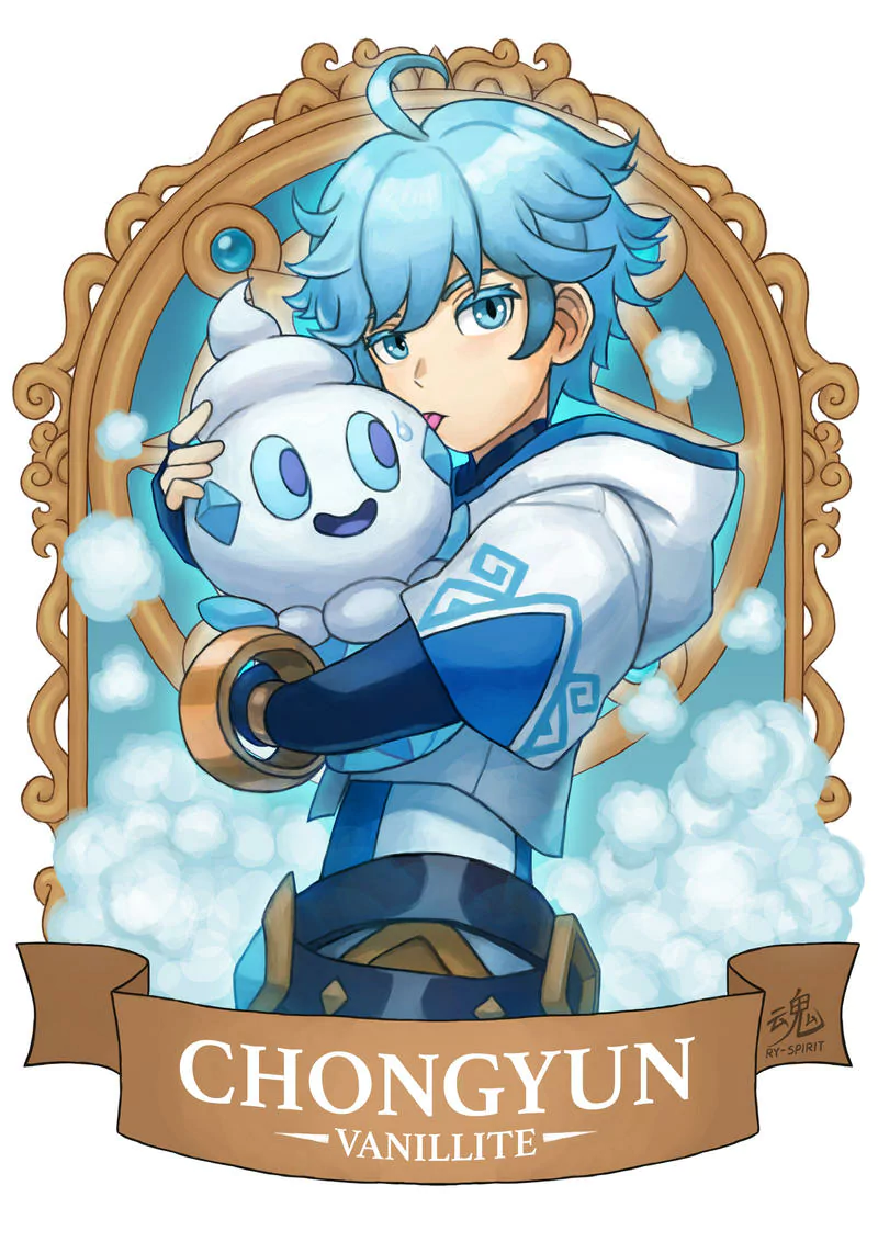 Genshin Impact Pokemon Vanillite (Pokémon) Chongyun (Genshin Impact) video game crossover Image