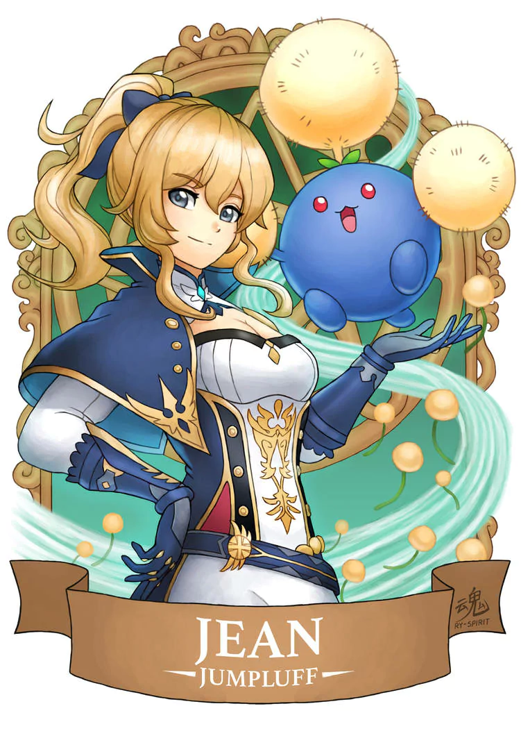 Genshin Impact Pokemon Jumpluff (Pokémon) Jean (Genshin Impact) video game crossover Image