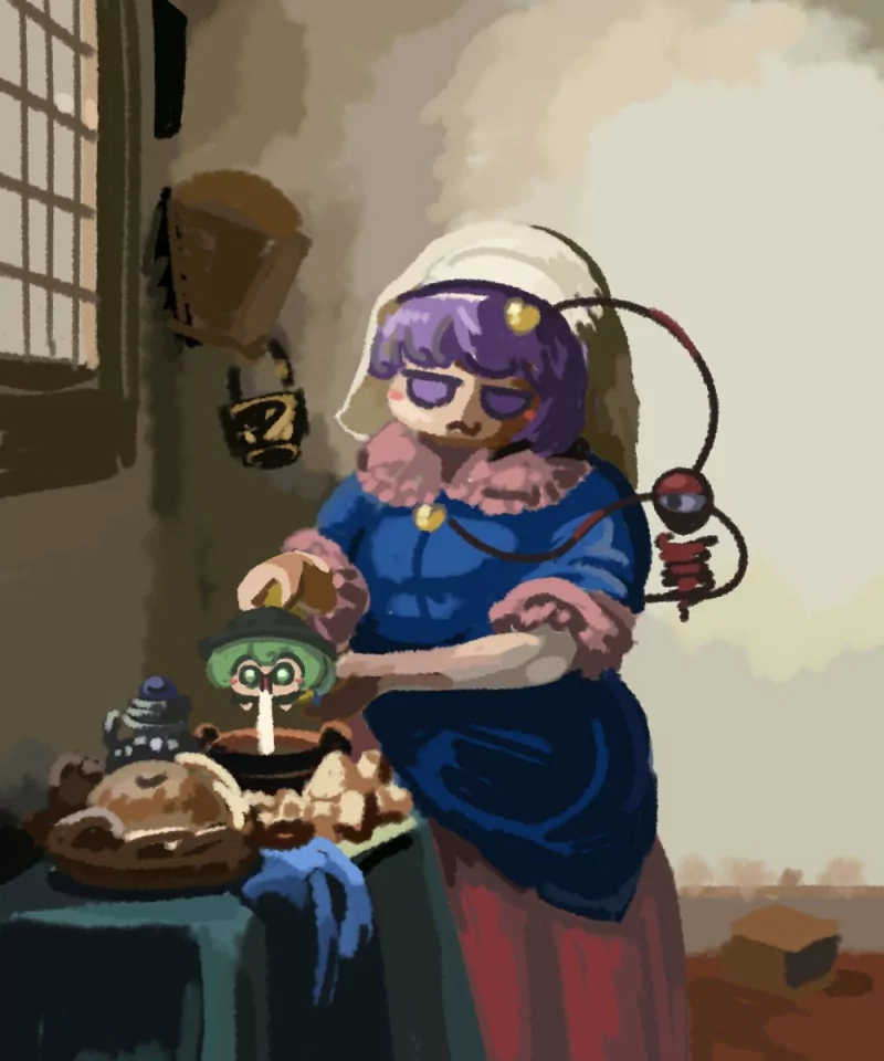  The Milkmaid by ぬめのこ