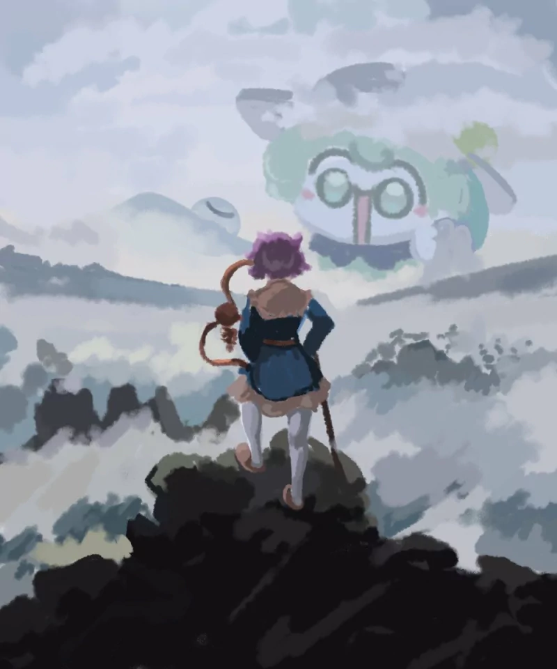  Wanderer Above the Sea of Fog by ぬめのこ