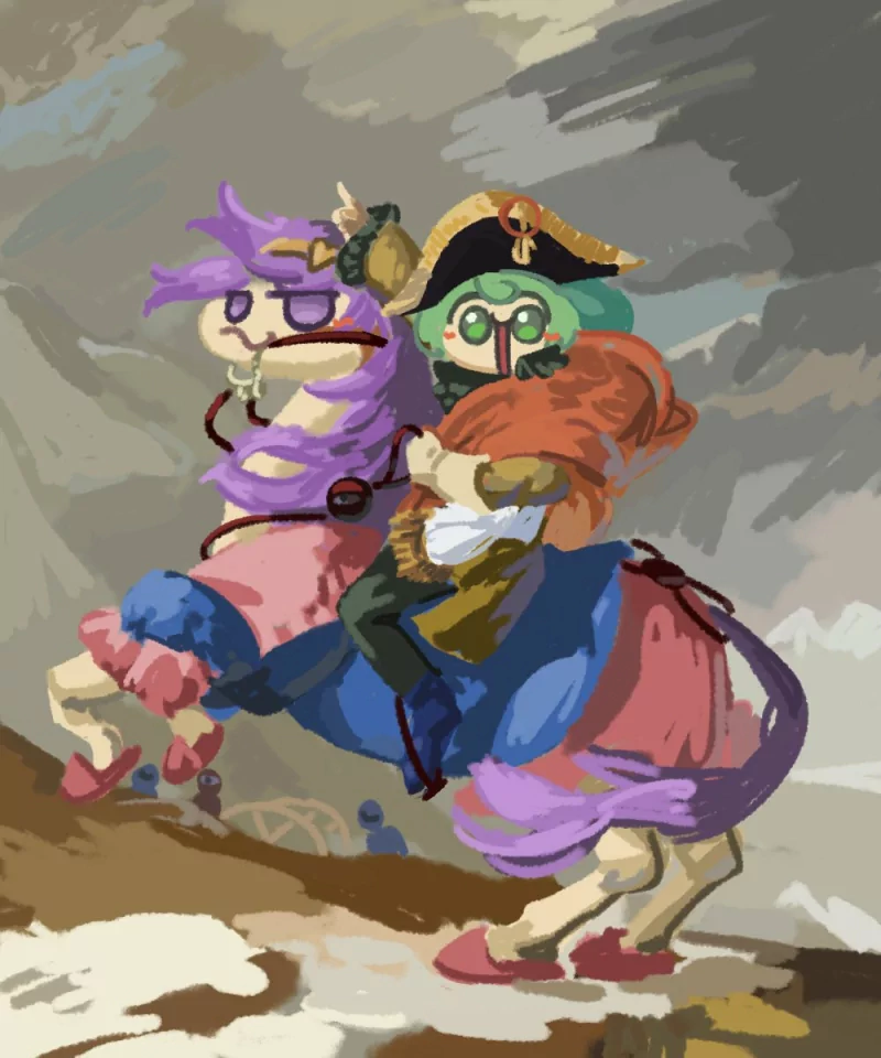 Napoleon Crossing the Alps by ぬめのこ