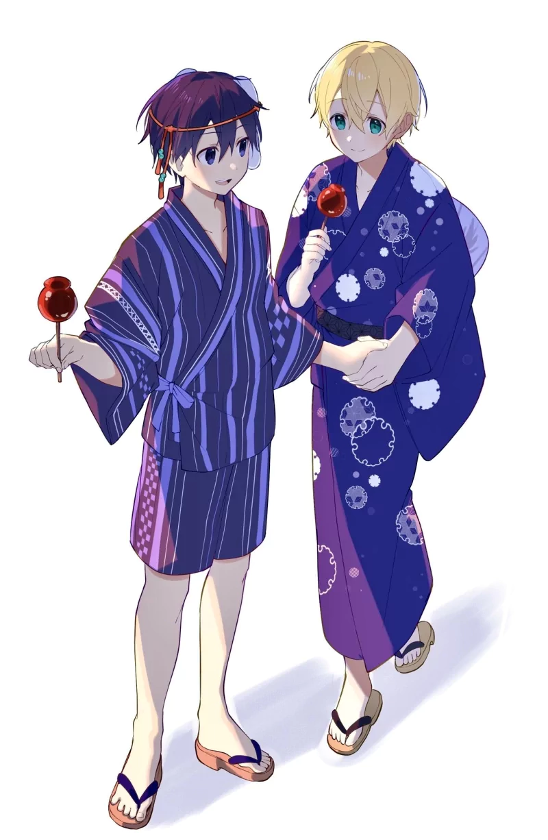 Kazuto Kirigaya kimono Eugeo (Sword Art Online) Kirito (Sword Art Online) Anime Sword Art Online: Alicization Image