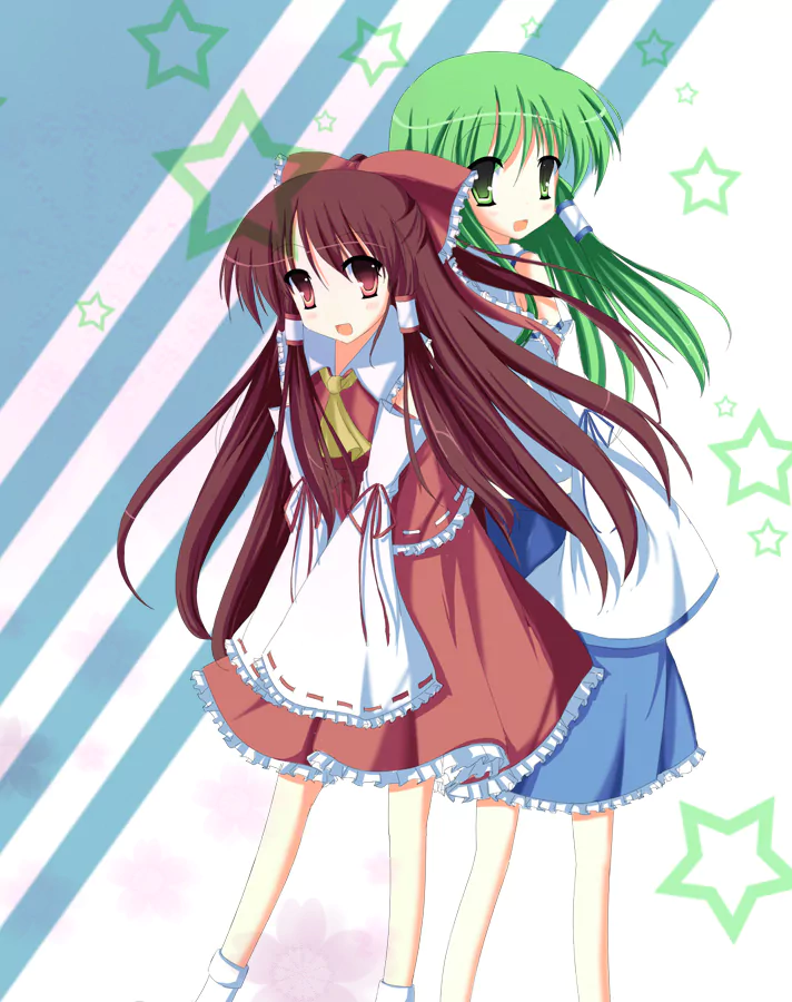 Sanae Kochiya Reimu Hakurei Anime Touhou Image