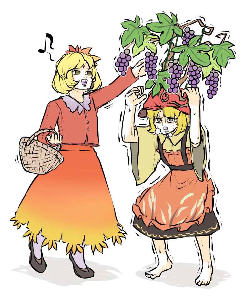 Minoriko Aki Shizuha Aki Anime Touhou Image