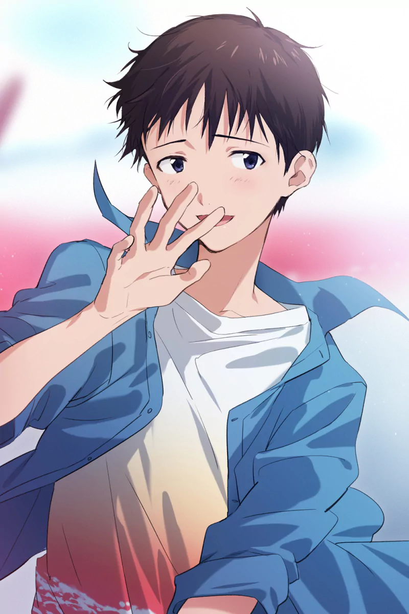 Shinji Ikari Anime Neon Genesis Evangelion Image