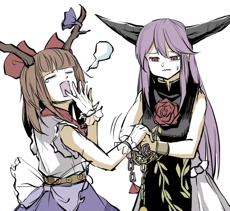 Douji Ibaraki Suika Ibuki Anime Touhou Image