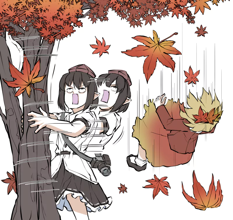 Shizuha Aki Aya Shameimaru Anime Touhou Image
