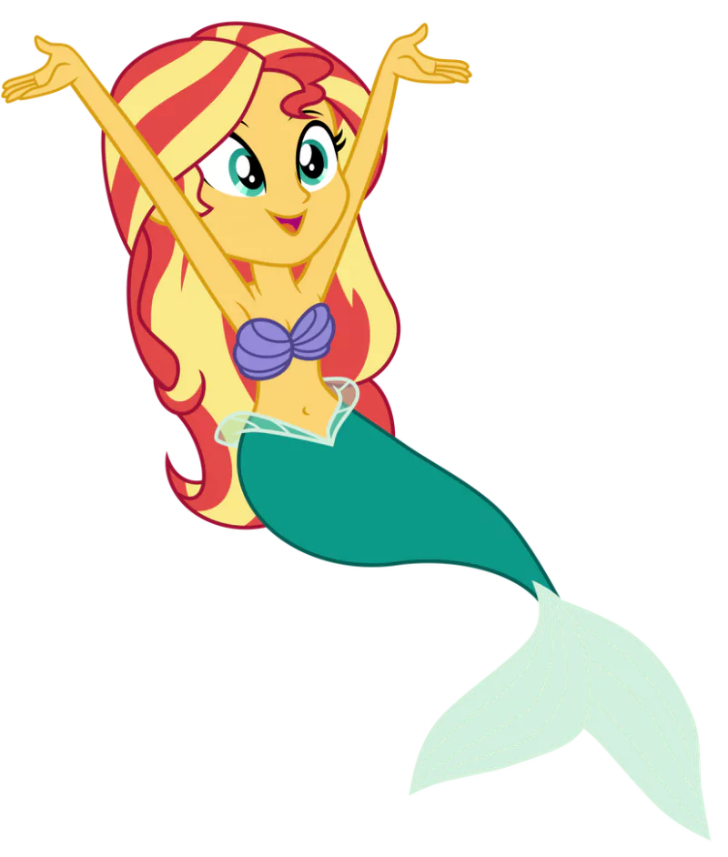 The Little Mermaid mermaid Sunset Shimmer TV Show My Little Pony: Equestria Girls Image