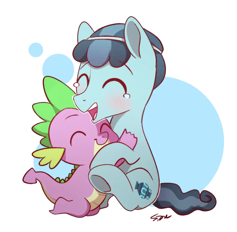 cute hug Crystal Hoof (My Little Pony) Thorax (My Little Pony) Spike (My Little Pony) TV Show My Little Pony: Friendship Is Magic Image