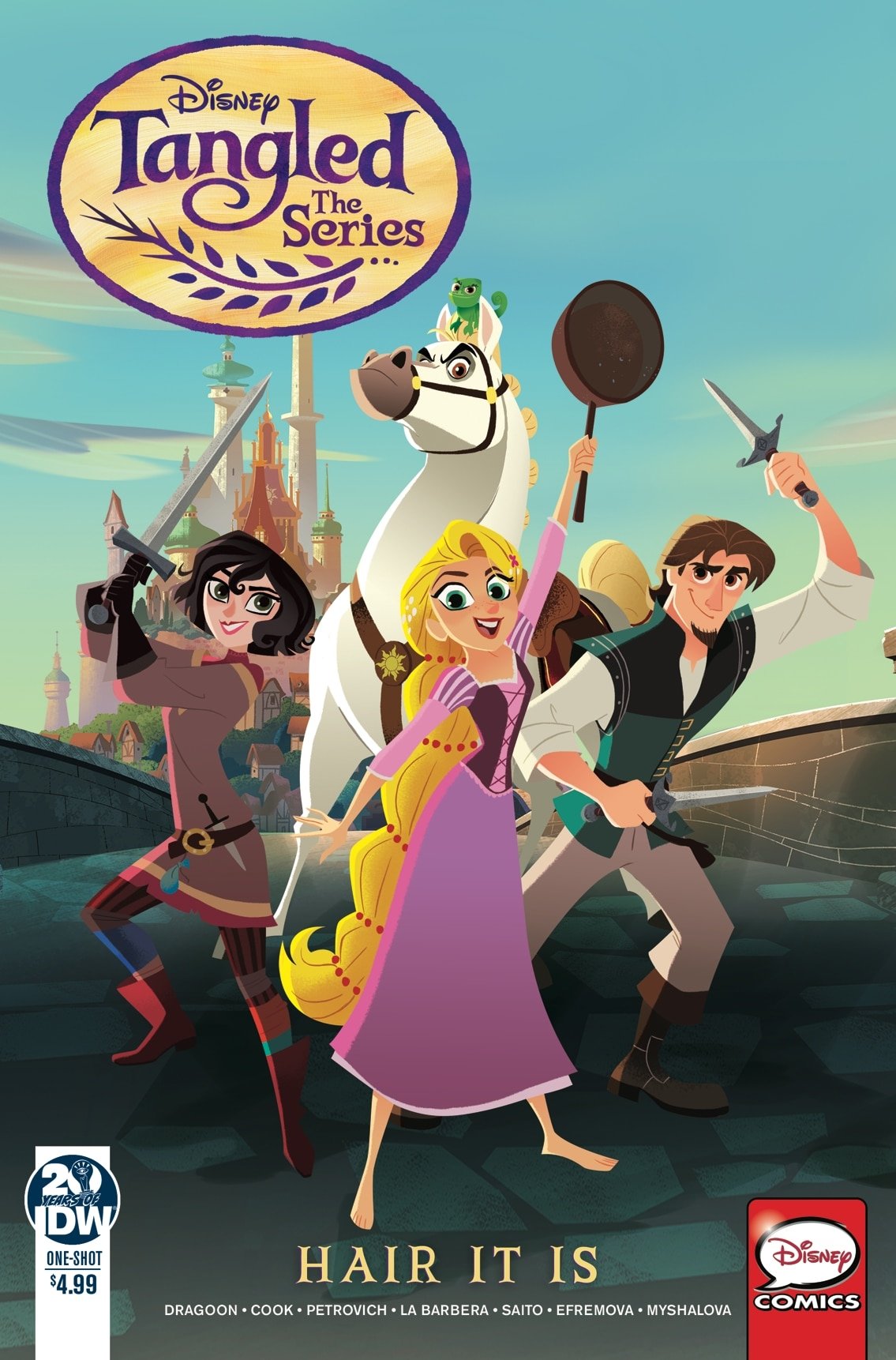 Download IDW Comics Pascal (Tangled) Maximus (Tangled) Cassandra (Tangled) Eugene Fitzherbert Rapunzel Comic Tangled: The Series Art