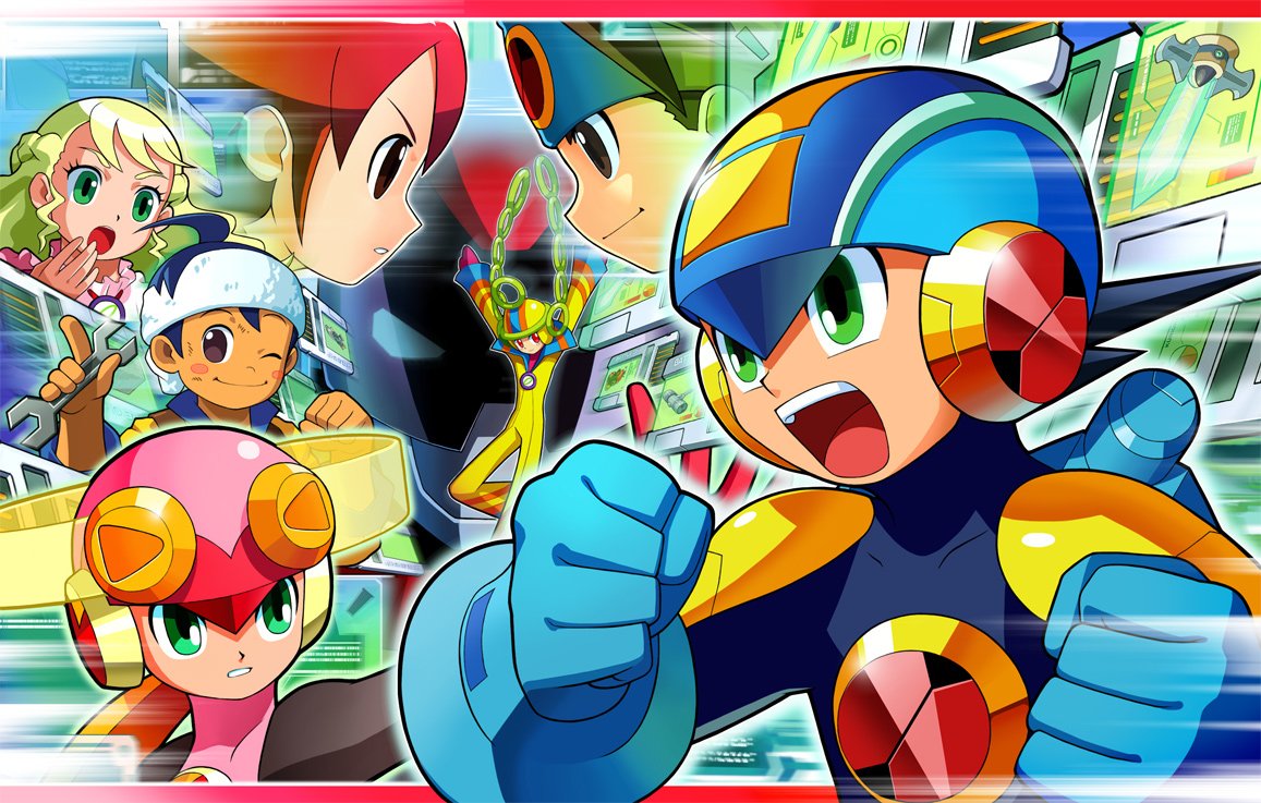 Download Mayl Sakurai Roll.EXE Lan Hikari MegaMan.EXE Video Game Mega Man Battle Network Art