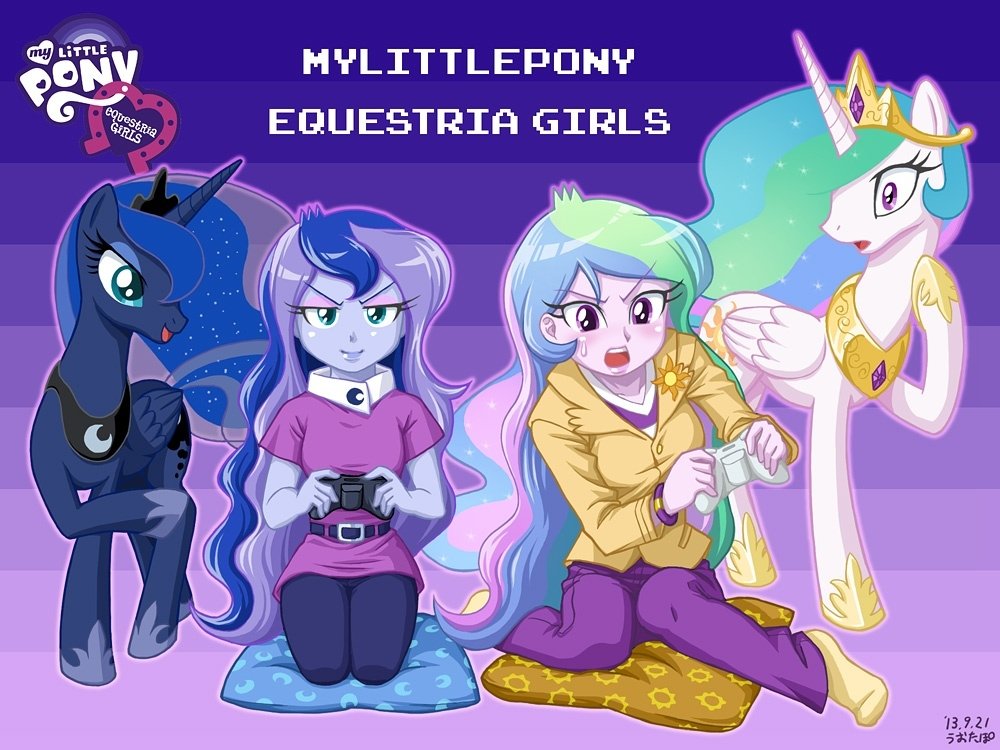 Download Principal Celestia Vice Principal Luna Princess Celestia Princess Luna Movie My Little Pony: Equestria Girls Art