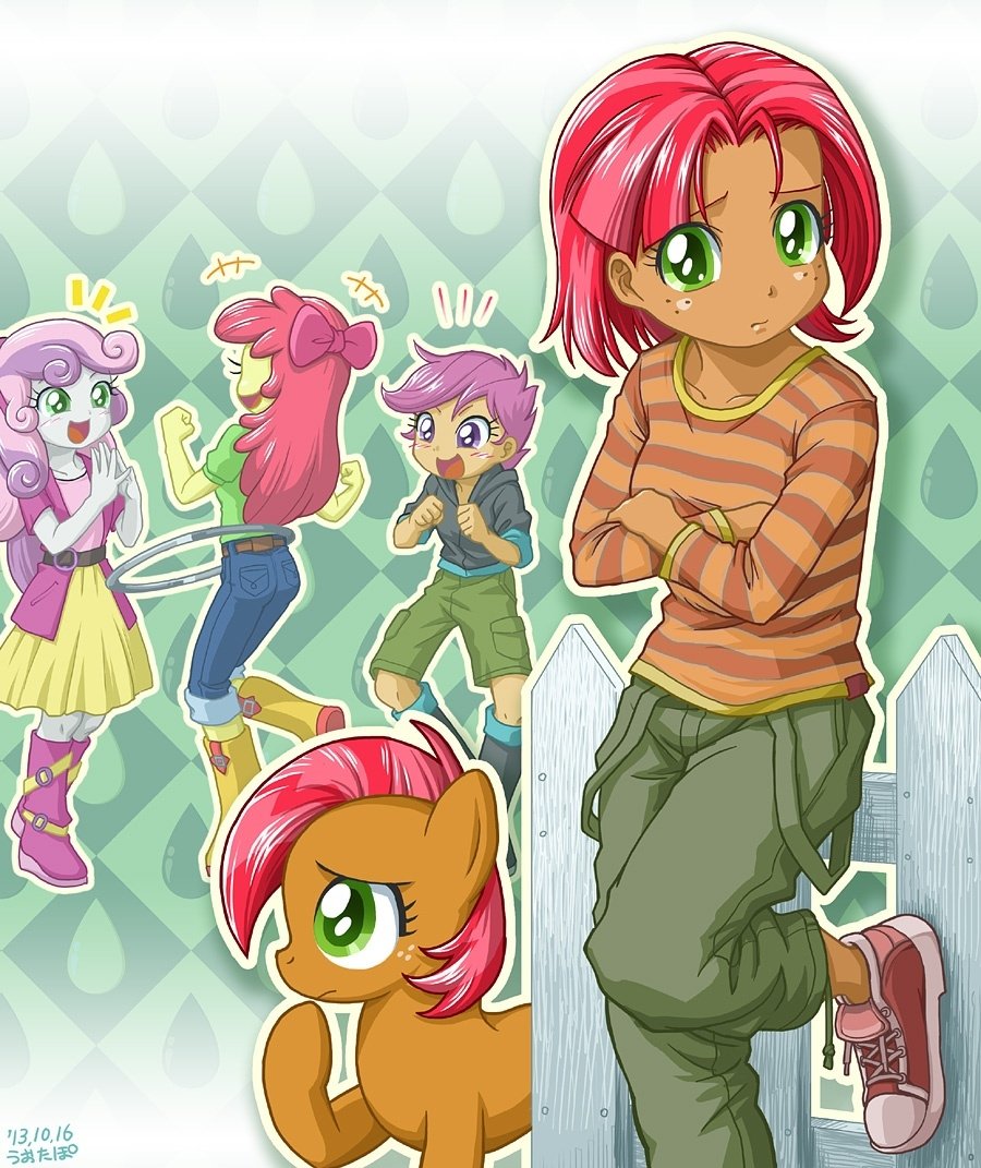 Download Scootaloo (My Little Pony) Apple Bloom Sweetie Belle Babs Seed Movie My Little Pony: Equestria Girls Art