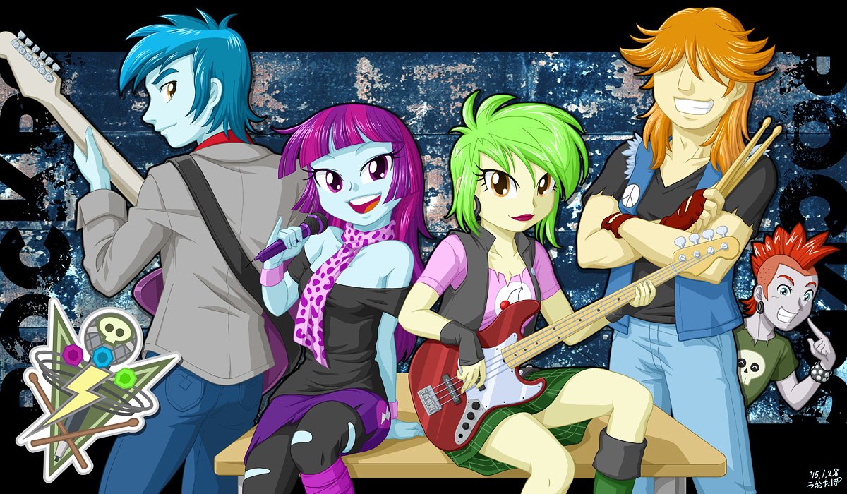Download Crimson Napalm (My Little Pony) Cherry Crash (My Little Pony) Mystery Mint Thunderbass (My Little Pony) Valhallen (My Little Pony) Movie My Little Pony: Equestria Girls - Rainbow Rocks Art