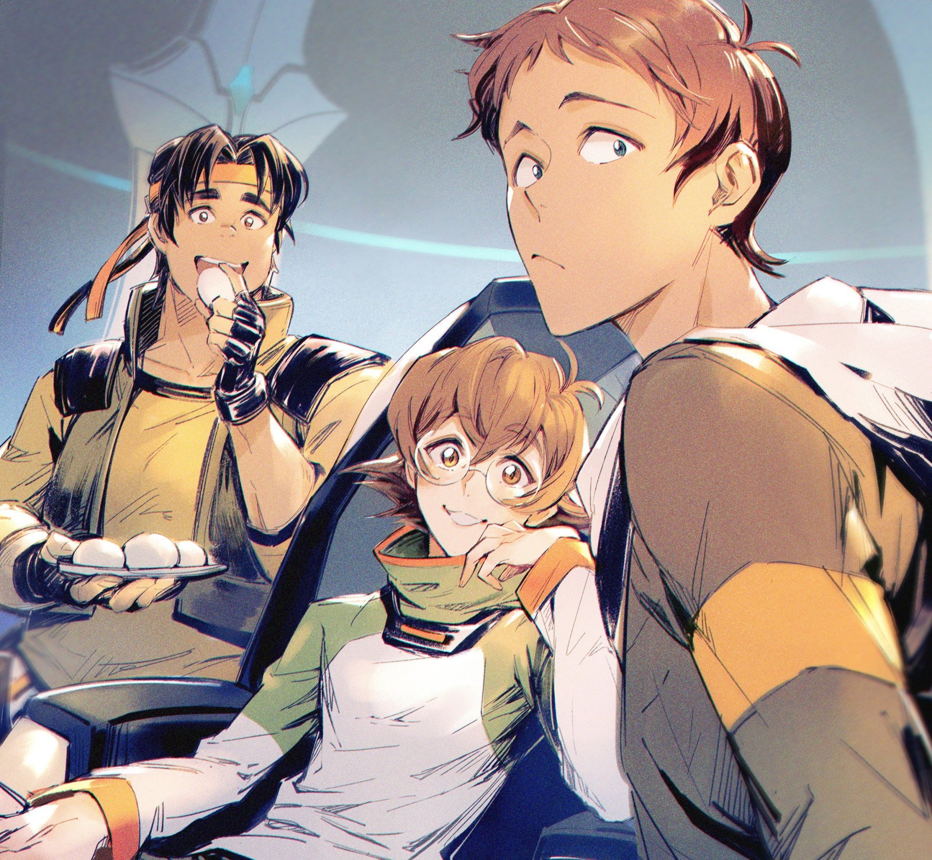 Download Hunk (Voltron) Lance (Voltron) Pidge (Voltron) TV Show Voltron Legendary Defender Art