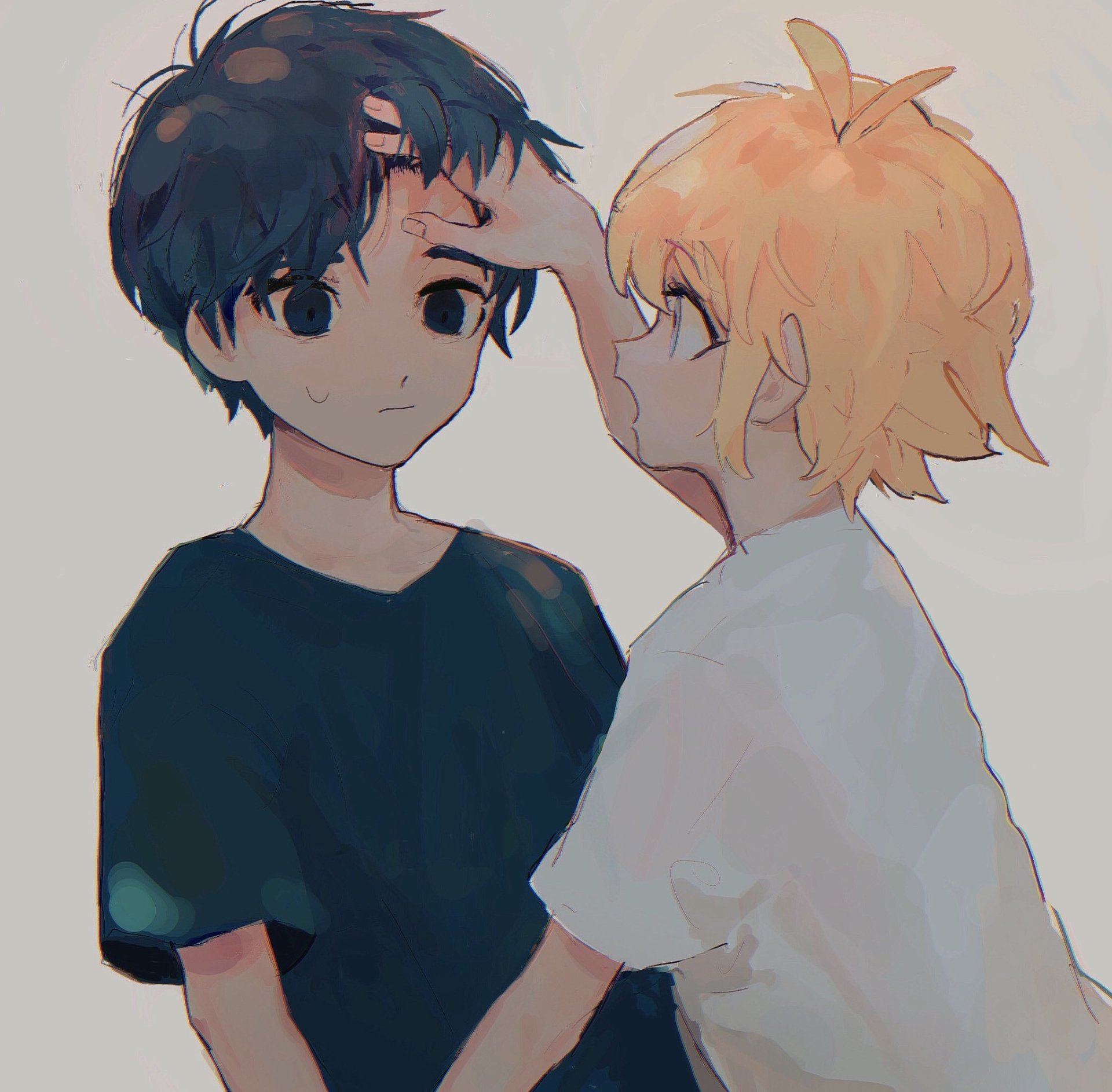 Download Blonde Black Hair Basil (Omori) Sunny (Omori) Video Game OMORI Art