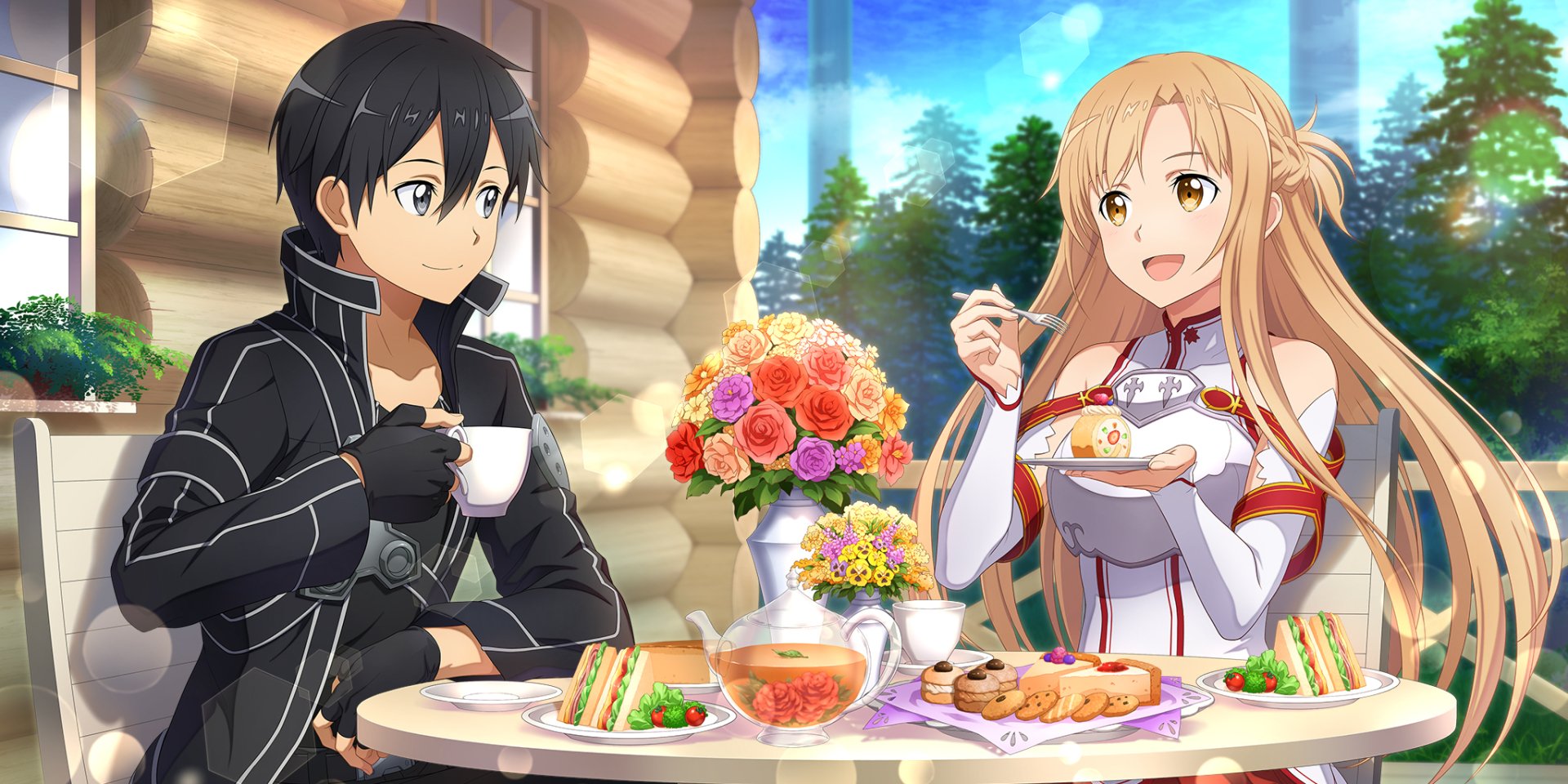 Download Asuna Yuuki Kirito (Sword Art Online) Anime Sword Art Online Kirito And Asuna Art