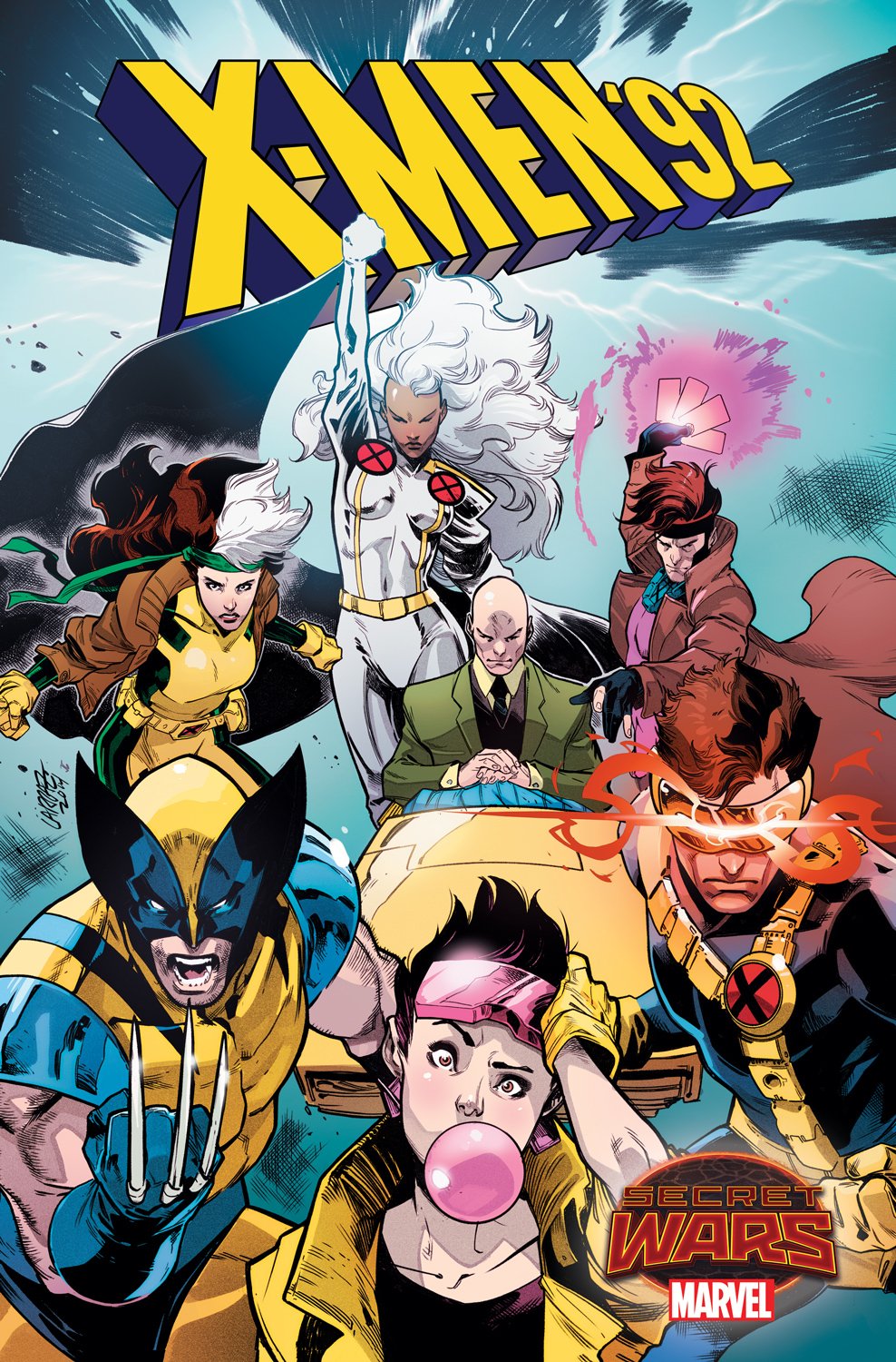 Download Professor X Charles Xavier Gambit (Marvel Comics) Rogue (Marvel Comics) Storm (Marvel Comics) Wolverine Jubilee (Marvel Comics) Cyclops (Marvel Comics) Comic X-men '92 Art