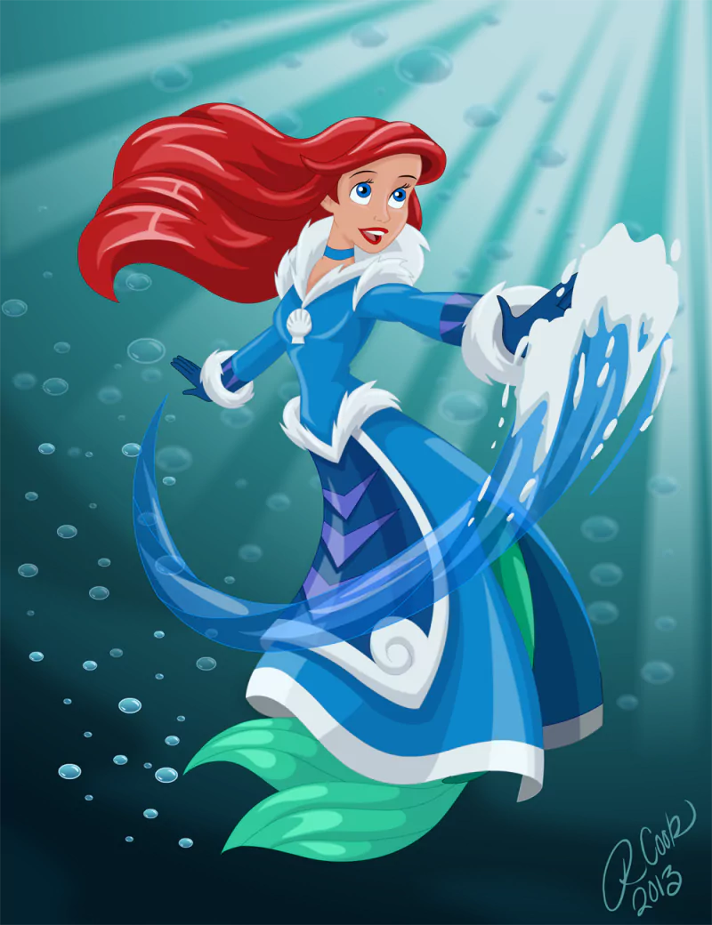 Avatar: The Last Airbender red hair water mermaid Ariel (The Little Mermaid) movie crossover Image