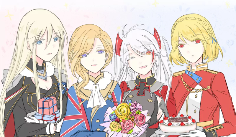 Prince of Wales (Azur Lane) Prinz Eugen (Azur Lane) Hood (Azur Lane) Bismarck (Azur Lane) Anime Azur Lane Image