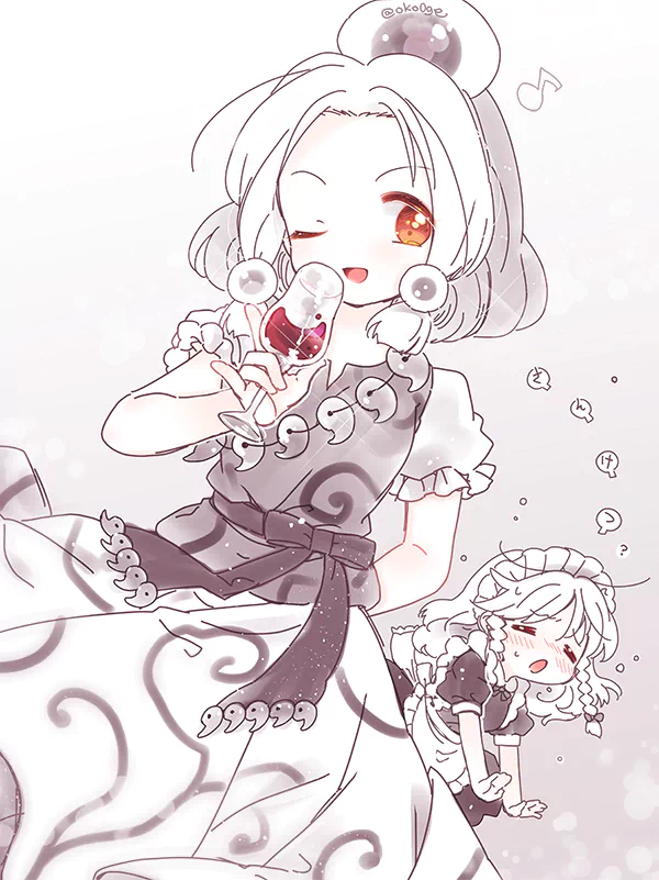 Sakuya Izayoi Misumaru Tamatsukuri Anime Touhou Image