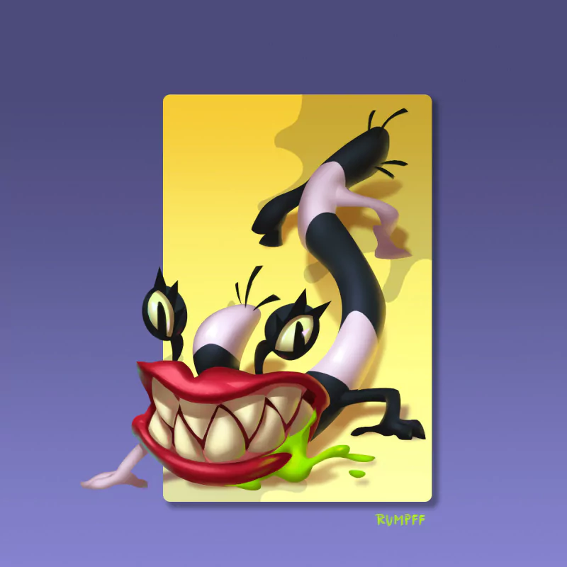 video game Nickelodeon All-Star Brawl cartoon monster character design Image