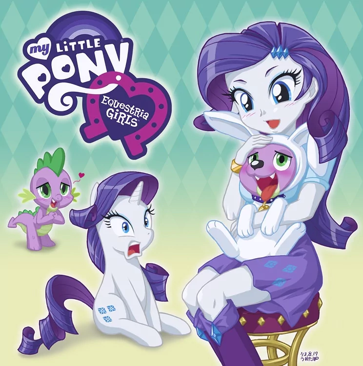 Spike (My Little Pony) Rarity (My Little Pony) movie My Little Pony: Equestria Girls Image