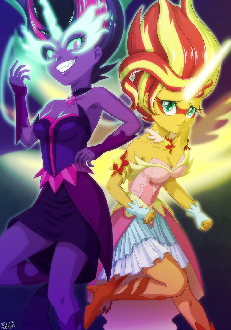 Sunset Shimmer Sci-Twi (My Little Pony) Daydream Shimmer Midnight Sparkle movie My Little Pony: Equestria Girls - Friendship Games Image