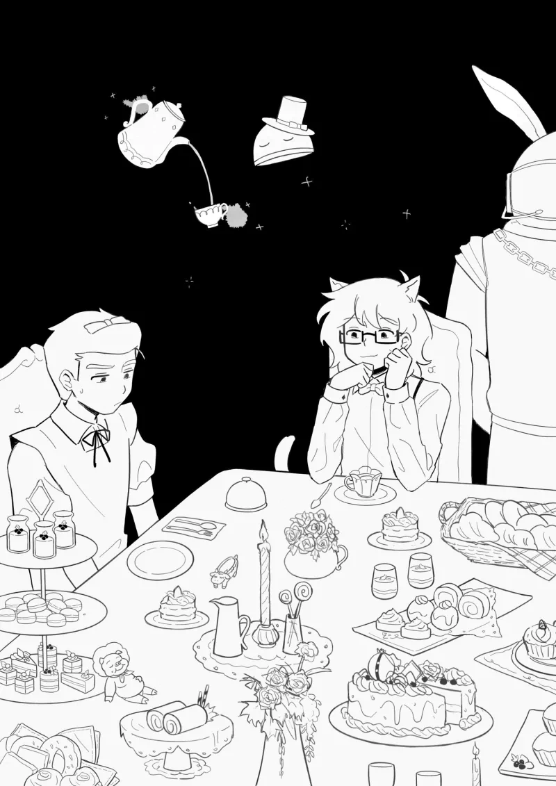 Kez (Infinity Train) Alice In Wonderland Min-Gi Park Ryan Akagi TV Show Infinity Train Image