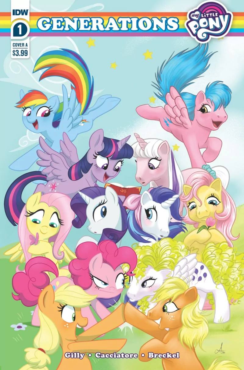 Rainbow Dash Surprise (My Little Pony) Posey (My Little Pony) IDW Comics Sparkler (My Little Pony) Twilight (My Little Pony) Firefly (My Little Pony) Applejack (My Little Pony) Pinkie Pie Fluttershy (My Little Pony) Rarity (My Little Pony) Twilight Sparkle Comic My Little Pony: Generations Image