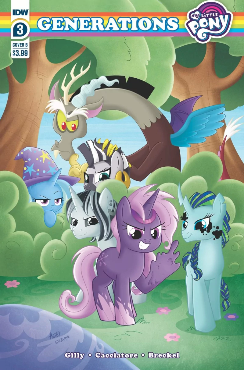 IDW Comics Zecora (My Little Pony) Discord (My Little Pony) Trixie (My Little Pony) Black Belle (My Little Pony) Shadow Storm (My Little Pony) Violet Shiver (My Little Pony) Comic My Little Pony: Generations Image