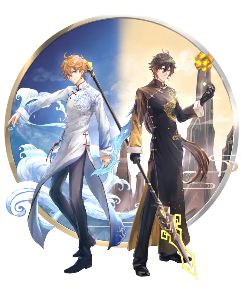 Zhongli (Genshin Impact) Tartaglia Childe (Genshin Impact) video game Genshin Impact Image