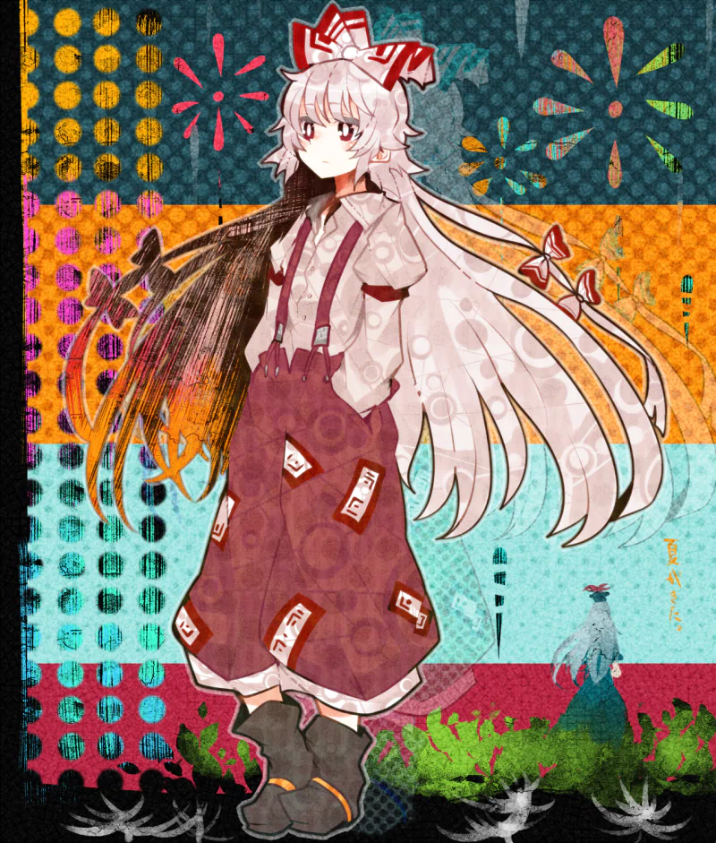 Keine Kamishirasawa Fujiwara no Mokou Anime Touhou Image