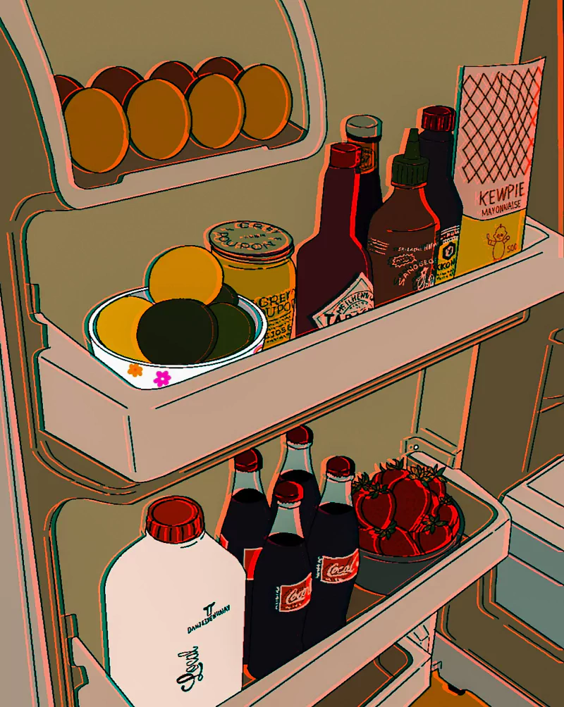 fridge food artistic Image