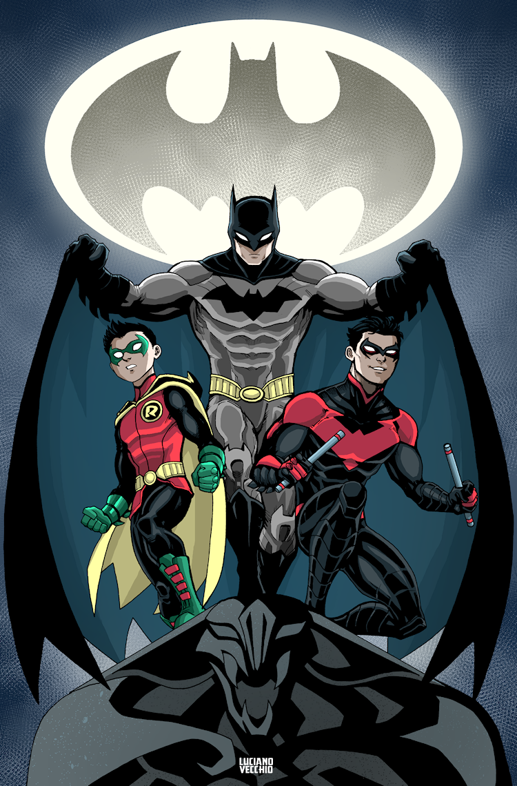 Batman & Robin Art by lucianovecchio