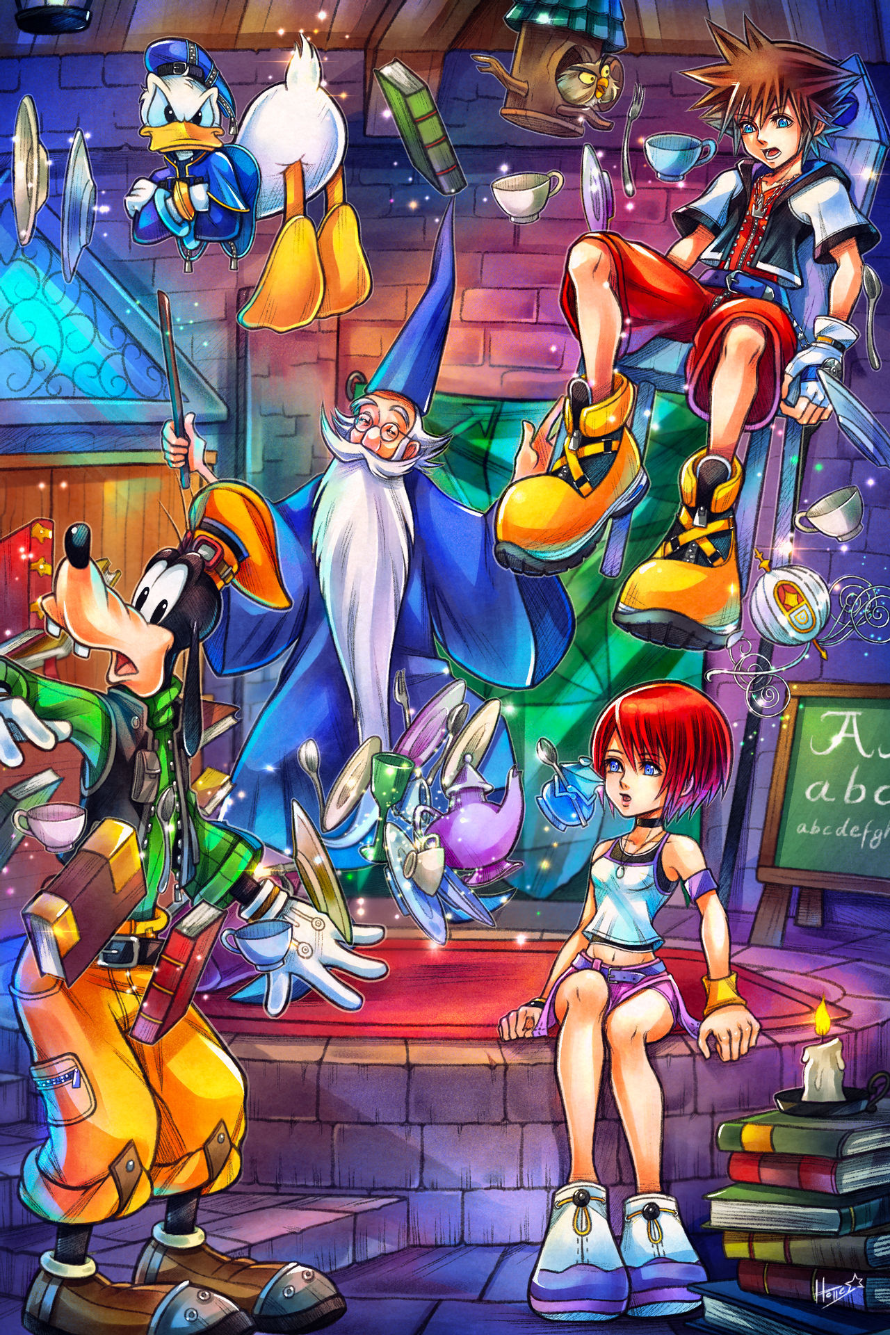Kingdom Hearts Art by hollypollly
