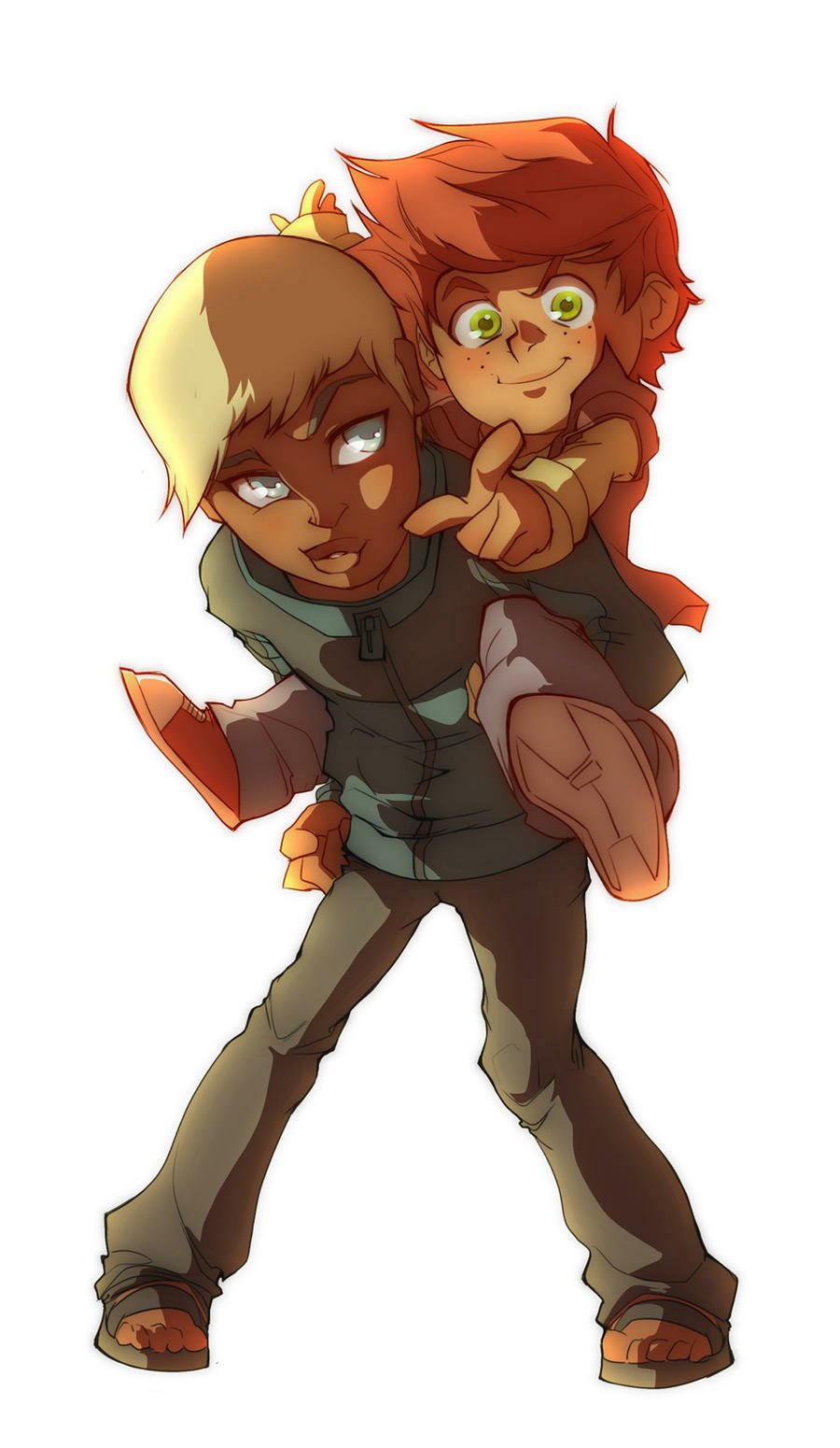 Download Wally West Kaldur'ahm TV Show Young Justice Art