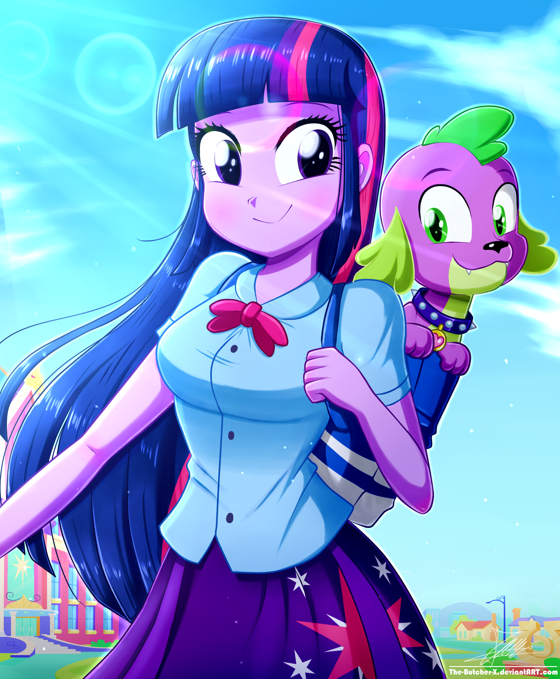 Download Spike (My Little Pony) Twilight Sparkle TV Show My Little Pony: Equestria Girls Art