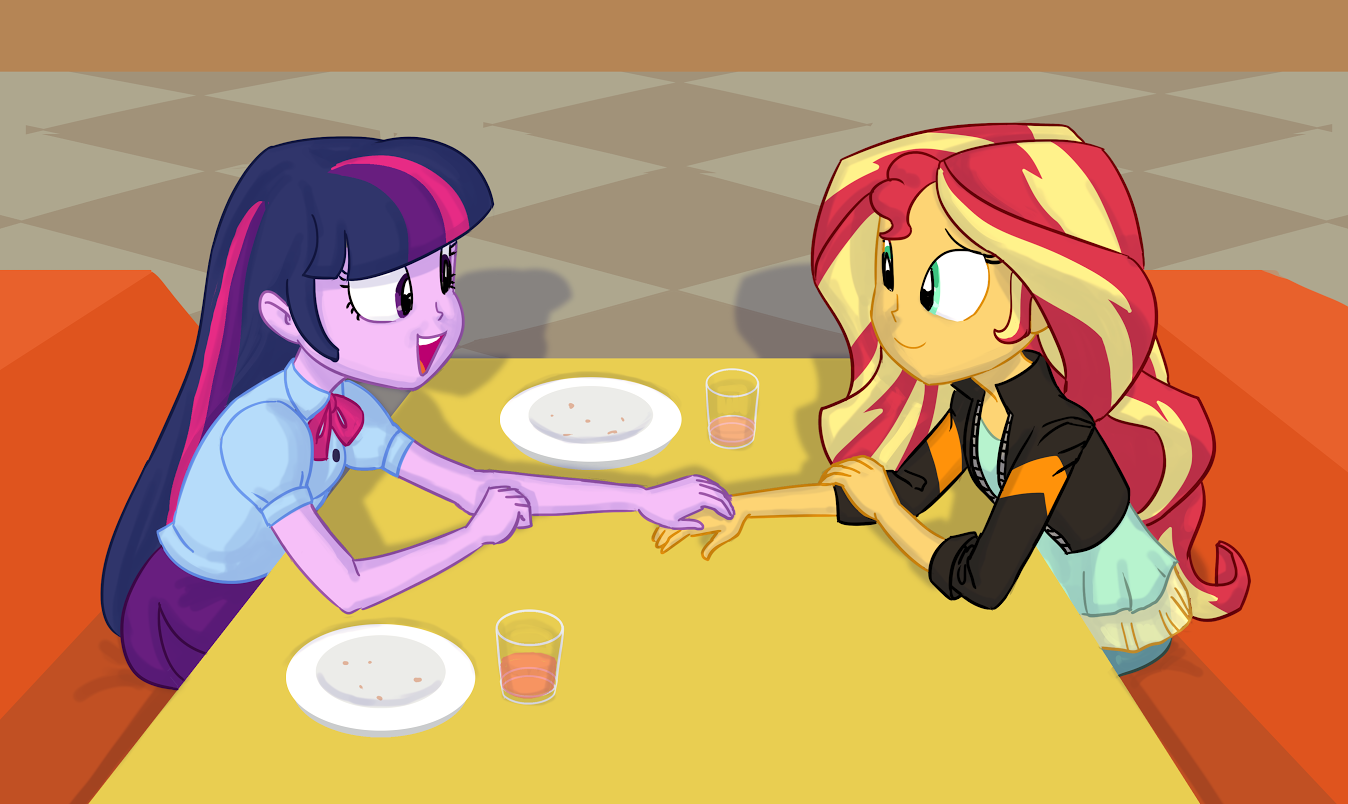 Download Sunset Shimmer Twilight Sparkle Movie My Little Pony: Equestria Girls - Friendship Games Art