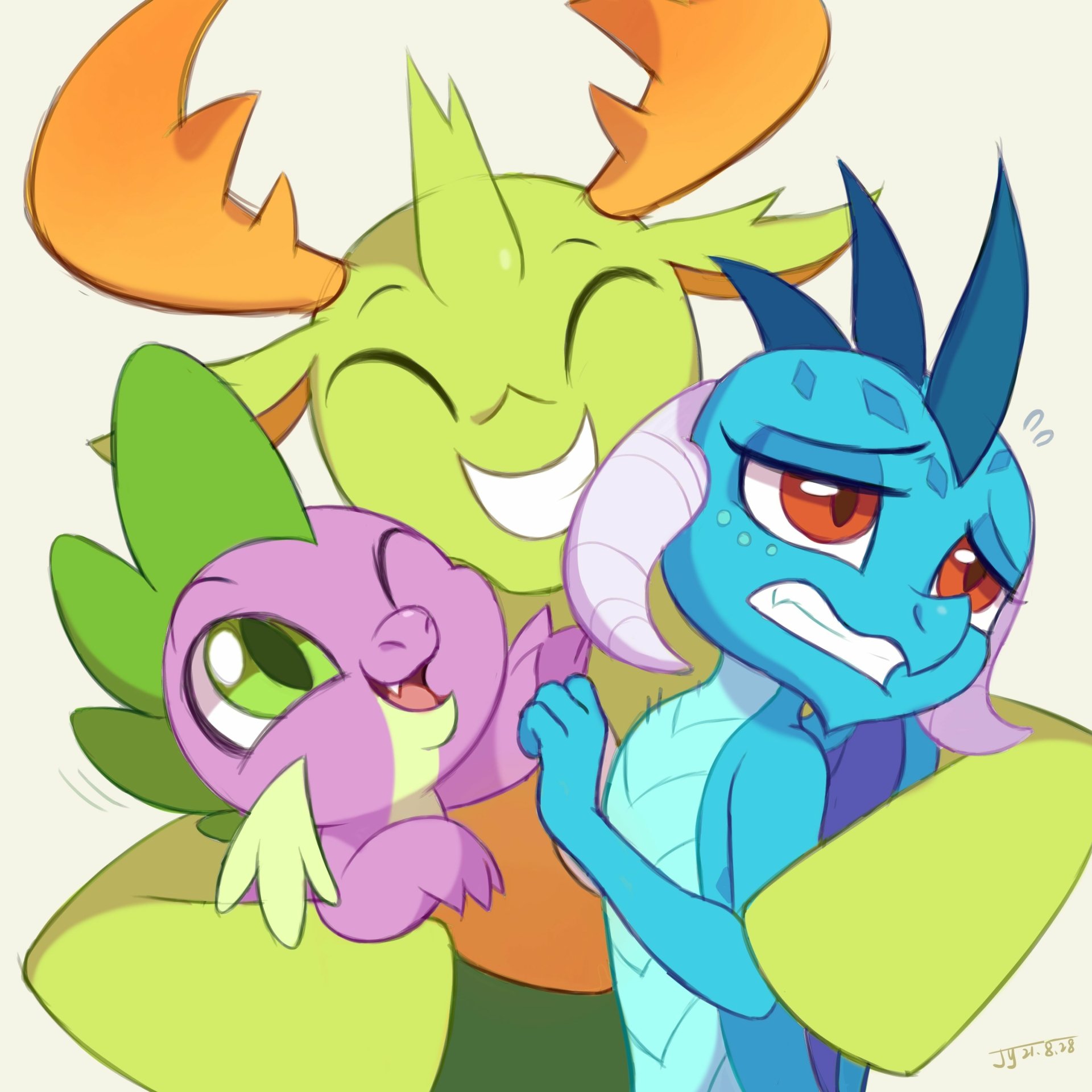 Download Princess Ember (My Little Pony) Thorax (My Little Pony) Spike (My Little Pony) TV Show My Little Pony: Friendship Is Magic Art