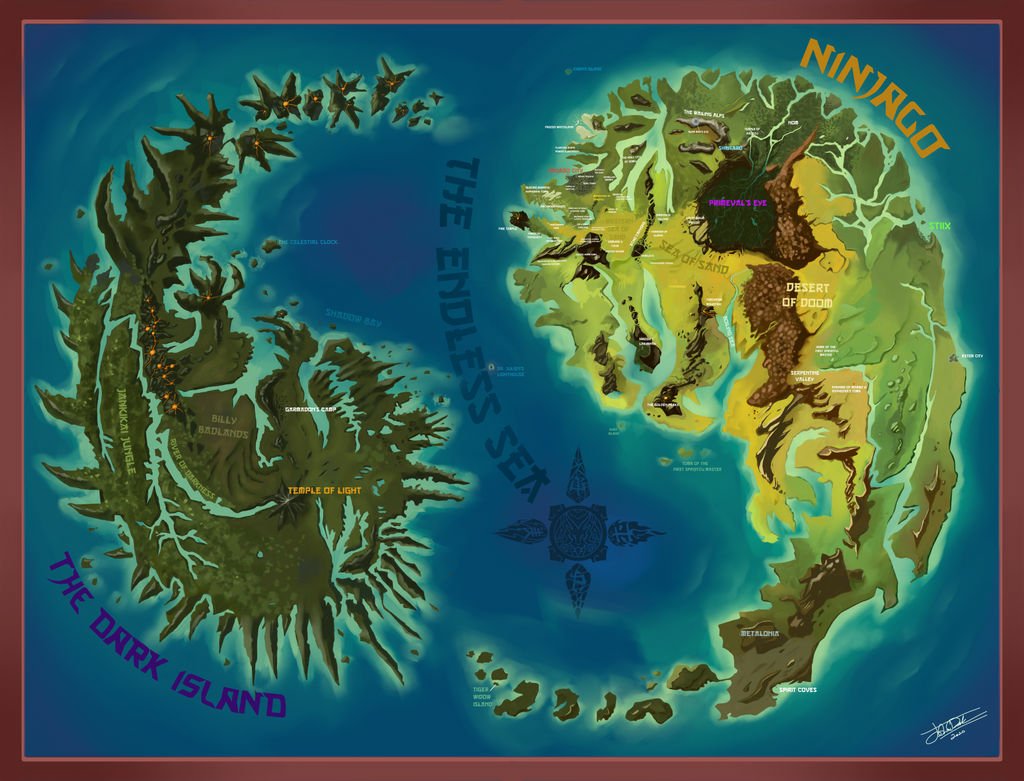 Download Map TV Show Lego Ninjago: Masters Of Spinjitzu Art