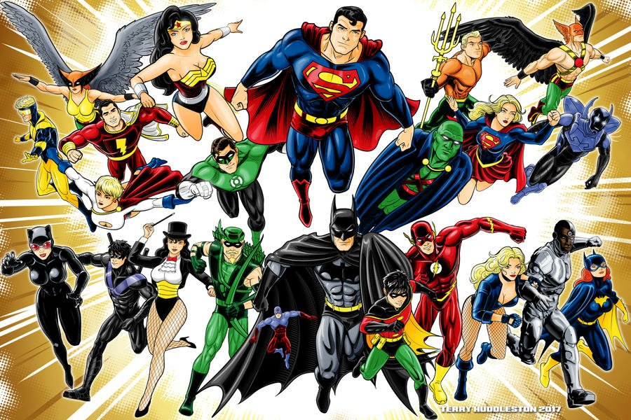 Download Comic Justice League All Characters Art
