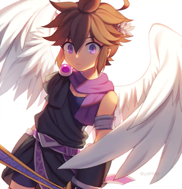 brown hair angel wings Pit (Kid Icarus) video game Kid Icarus: Uprising Image