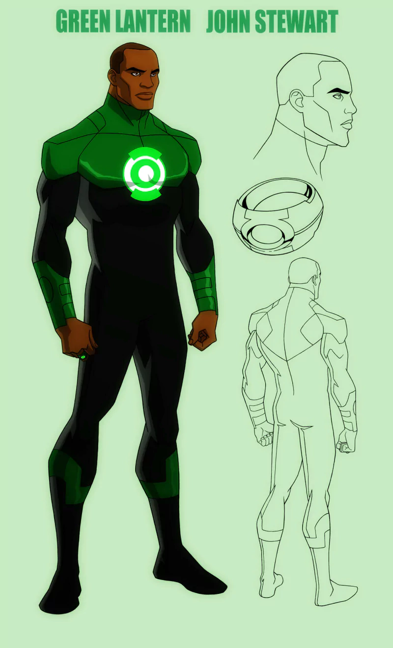Green Lantern John Stewart (Green Lantern) TV Show Young Justice Image