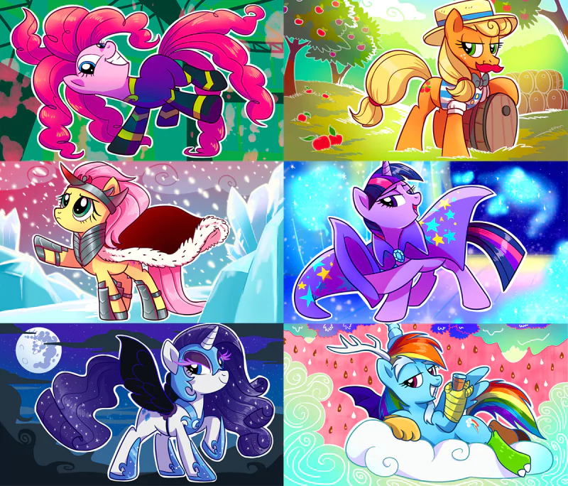 Rainbow Dash Rarity (My Little Pony) Twilight Sparkle Fluttershy (My Little Pony) Applejack (My Little Pony) Pinkie Pie TV Show My Little Pony: Friendship Is Magic Image