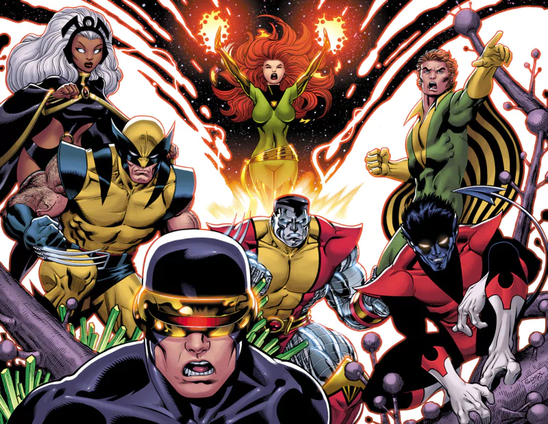 Phoenix (Marvel Comics) Jean Grey Nightcrawler (Marvel Comics) Banshee (Marvel Comics) Storm (Marvel Comics) Cyclops (Marvel Comics) Colossus Wolverine Comic X-Men Image
